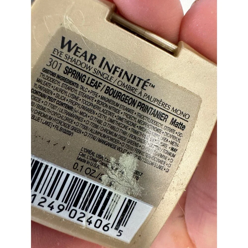 Vintage Loreal Wear Infinite Eye Shadow Single #301 Spring Leaf Discontinued